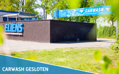 Carwash gesloten i.v.m. verbouwing